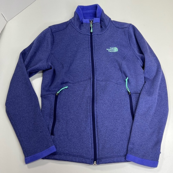 The North Face Jackets & Blazers - The North Face Purple Full Zip Fleece Track Jacket Women’s Size Medium